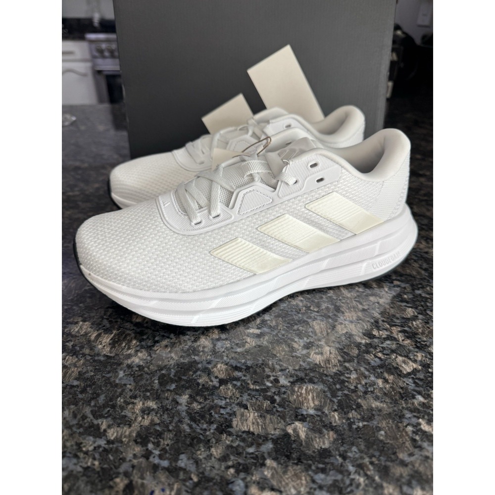 adidas‎ Galaxy 7 W White Metallic Black Road Running Jogging Shoes IH3662 Sz 7.5